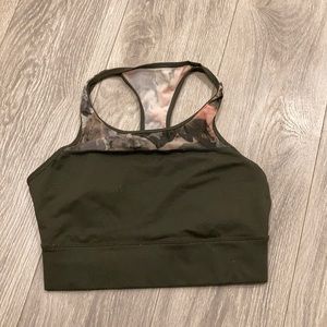 Fabletics cropped workout top with pads